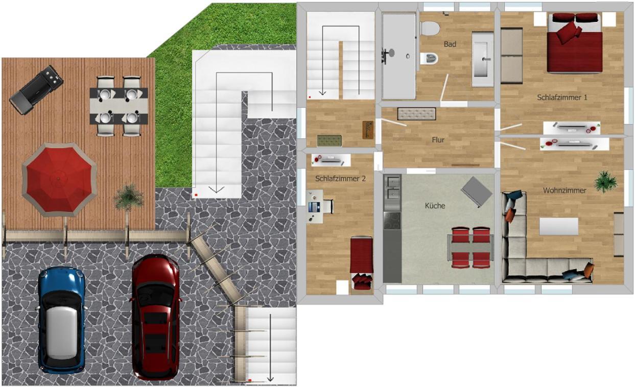 Apartmán Am Quellenhaeuschen Naila Pokoj fotografie